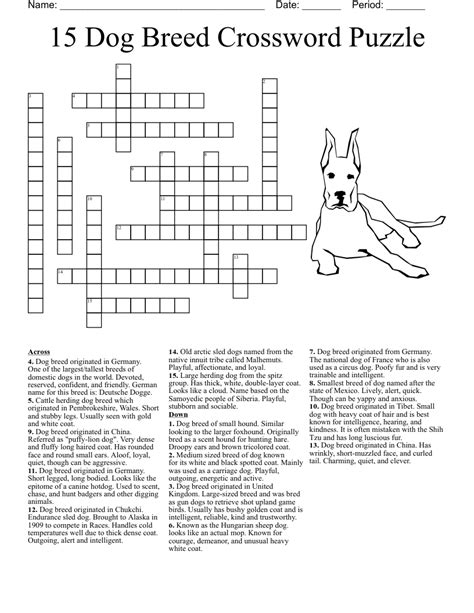 Pooch crossword clue